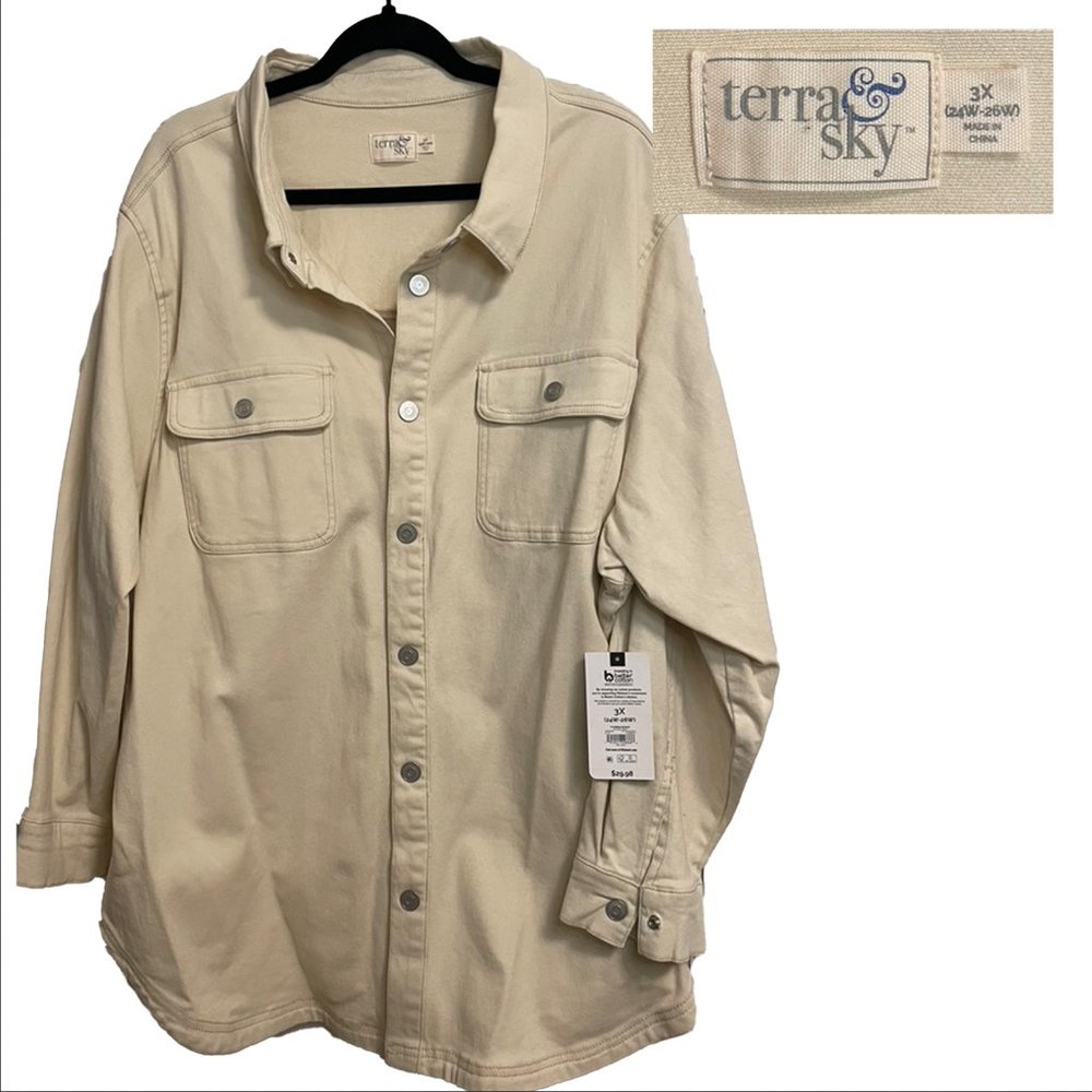 Terra & Sky Snap Button Shacket